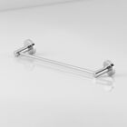 Porta Toalha 55cm Athenas Inox e Metal Prata Alto Brilho Grego