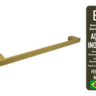 Porta Toalha  De Parede Guriri 40cm Dourado Inox