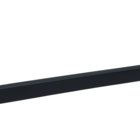 Porta Toalha  De Parede Guriri 50cm Preto Inox