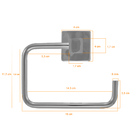 Porta Toalha Argola Banho - Lucca 2050