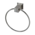 Porta Toalha Argola Bella Grafite Escovado Fani