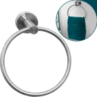 Porta Toalha Argola Inox 304 Escovado Parede Banheiro Lavabo