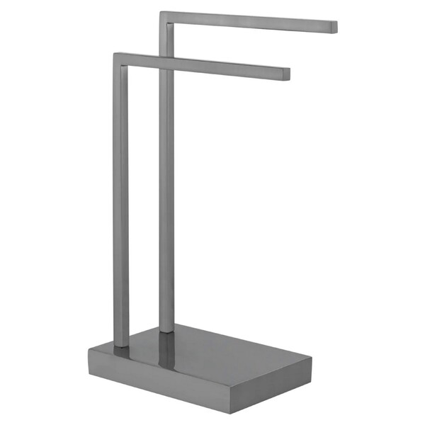 Porta Toalha Bancada Quadrado Horus Grafite Escovado Fani