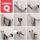 Porta Toalha Banheiro Vinci, Toalheiro Inox 304, 1metro