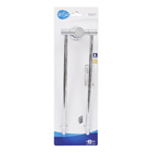 Porta Toalha Banho 40,7x13cm Barra Articulada Metal Cromado Brilhante Parafuso Easy Sensea