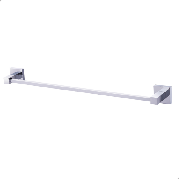 Porta Toalha Banho 50cm Cm Super Luxo Latão Quadritt Cromado