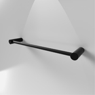 Porta Toalha Banho 50cm Orion Metal Preto Fosco Grego