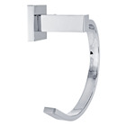 Porta Toalha Banho Argola Athena 12x19x7,50cm Prata