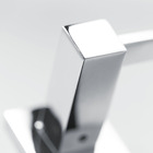 Porta Toalha Banho Argola Athena 12x19x7,50cm Prata