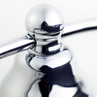 Porta Toalha Banho Argola Belle Époque 2,24x20x7,10cm Prata