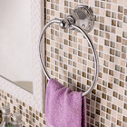 Porta Toalha Banho Argola Belle Époque 2,24x20x7,10cm Prata