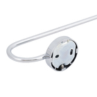 Porta Toalha Banho Barra Metal Brilhante Parafuso 60cm Strong Sensea