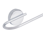 Porta Toalha Banho Barra Metal Brilhante Parafuso 60cm Strong Sensea