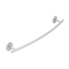 Porta Toalha Banho Barra Metal Escovado Parafuso ou Adesivo 60cm Suite Sensea