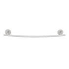 Porta Toalha Banho Barra Metal Escovado Parafuso ou Adesivo 60cm Suite Sensea