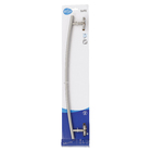 Porta Toalha Banho Barra Metal Escovado Parafuso ou Adesivo 60cm Suite Sensea