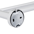 Porta Toalha Banho Barra Metal Brilhante Parafuso 65cm Style Sensea