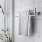 Porta Toalha Banho Barra Articulada Metal Brilhante Parafuso Easy Sensea