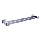 Porta Toalha Banho Barra Duplo Aço Inox Cromado Premium Ducon Metais