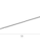 Porta Toalha Banho Barra Inox 60cm