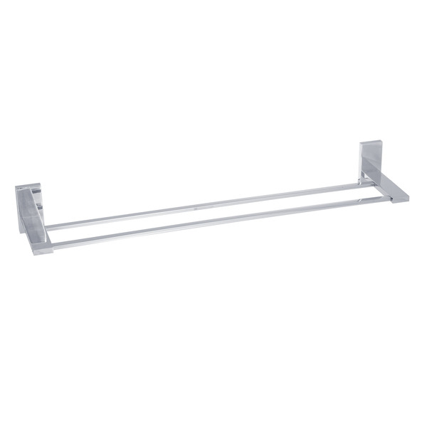 Porta Toalha Banho Barra Santiago 13x63x8cm Prata