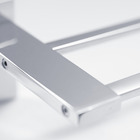 Porta Toalha Banho Barra Santiago 13x63x8cm Prata