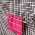 Porta Toalha Banho Barra Santiago 13x63x8cm Prata