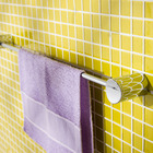 Porta Toalha Banho Barra Single 3,80x57,30x5,60cm Prata