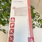 Porta Toalha Banho Duplo Com Adesivo Preto Future