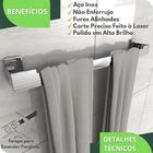 Porta Toalha Banho Inox Toalheiro Suporte Banheiro Elg