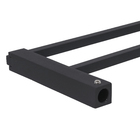 Porta Toalha Banho Metal Quartzo Black Fani