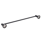 Porta Toalha Banho Aço Inox Preto 75cm Prática Stoc