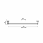 Porta Toalha Banho - Quadra