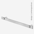 Porta Toalha Barra 55cm Patmos Inox Escovado Grego Metal