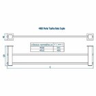 Porta Toalha Barra Duplo Longo Metal Cromado Bella 220 Fani C