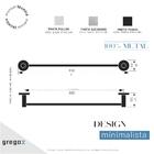 Porta Toalha Barra Linha Athenas Grego Metal 1030at.prpl.045