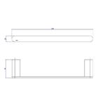 Porta Toalha Barra Versa Red Gold 300mm - Deca