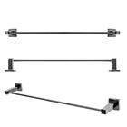 Porta Toalha Bastao 30 Cm Quadrado - Lucca Black 2090