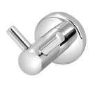 Porta Toalha Cabide Duplo Banheiro Metal Luxo Cromado