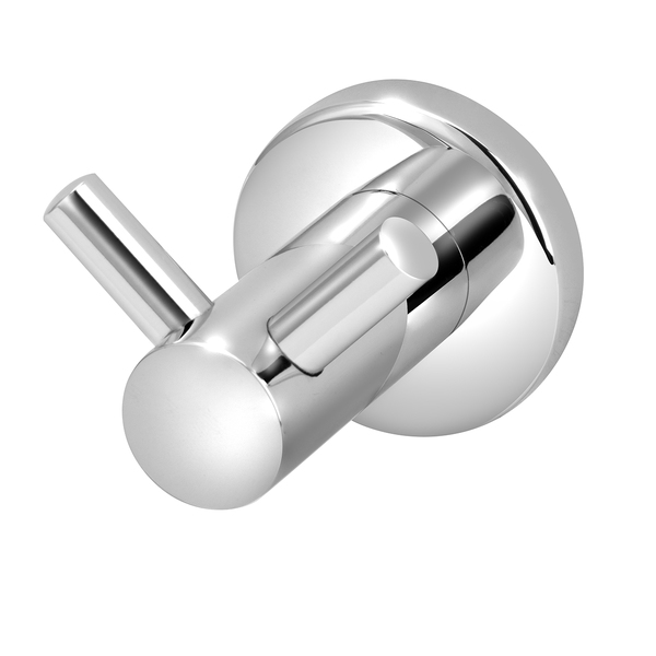 Porta Toalha Cabide Duplo Banheiro Metal Luxo Cromado