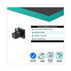 Porta Toalha Cabide Luxo Para Banheiro Quadrado Preto