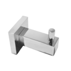 Porta Toalha Cabide Para Banheiro Quadrado Metal Cromado