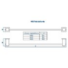 Porta Toalha Curto Barra Metal Bella 220 Fani Cromado