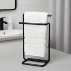 Porta Toalha De Bancada Preto Fosco Future