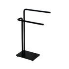 Porta Toalha De Bancada Preto Fosco Future