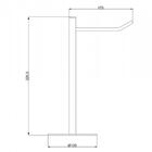 Porta Toalha De Bancada Serenity Sr11082 Ducon Metais Preto F