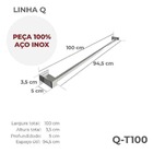 Porta Toalha De Banheiro [1 Metro] Aço Inox 304 [q-t100]