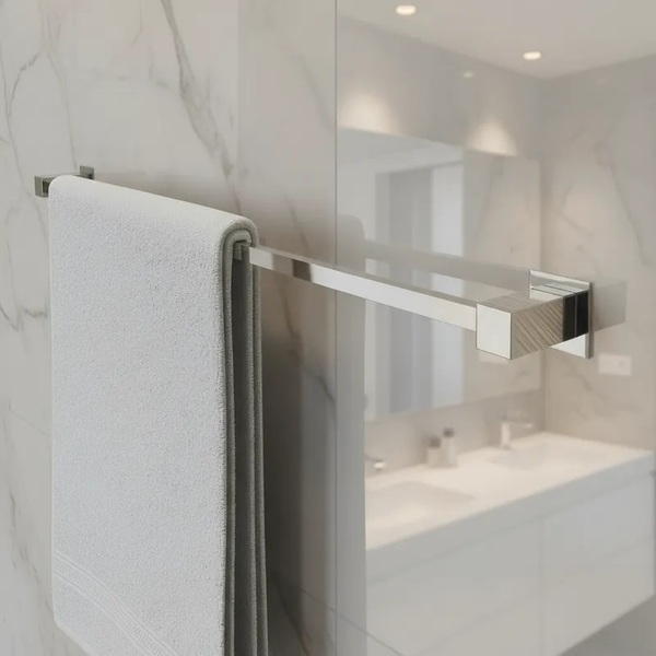 Porta Toalha De Banheiro [1 Metro] Aço Inox 304 [q-t100]