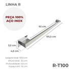 Porta Toalha De Banheiro [1metro] Aço Inox 304 [r-t100]