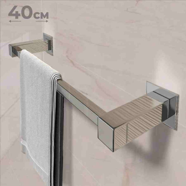 Porta Toalha De Banheiro [40cm] Aço Inox 304 [q-t40]